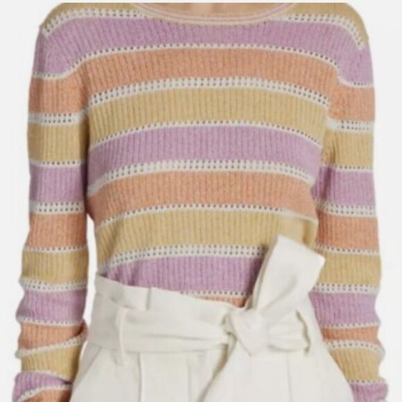 Veronica Beard Purple and Gold Knit Top, Small - Picture 9 of 9